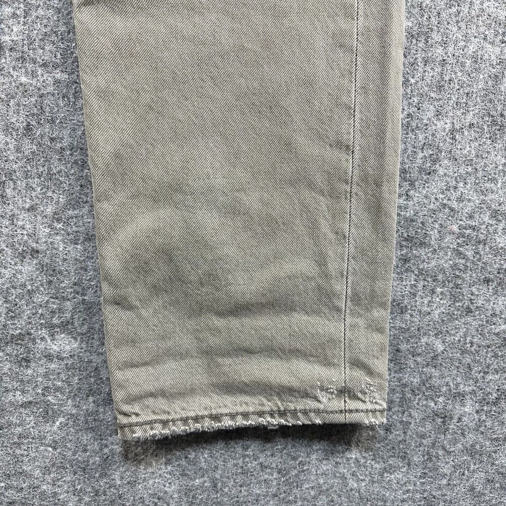 Levi’s 501 CT Jeans Men 32x28 Grey Distressed Custom Tapered - Picture 6 of 16